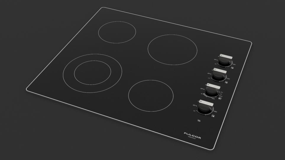 24 Radiant Cooktop With Knobs Fulgor