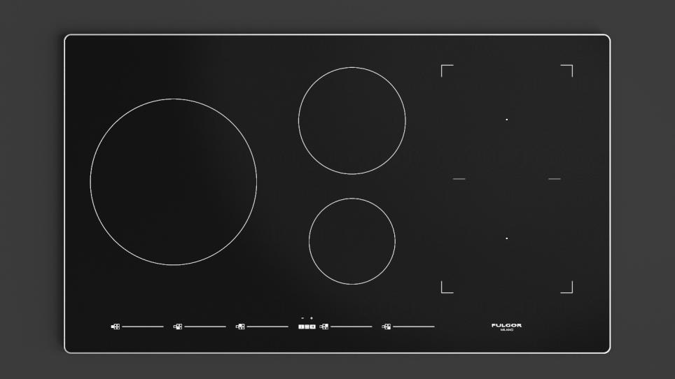 36 Induction Cooktop With Brushed Aluminum Trim Fulgor
