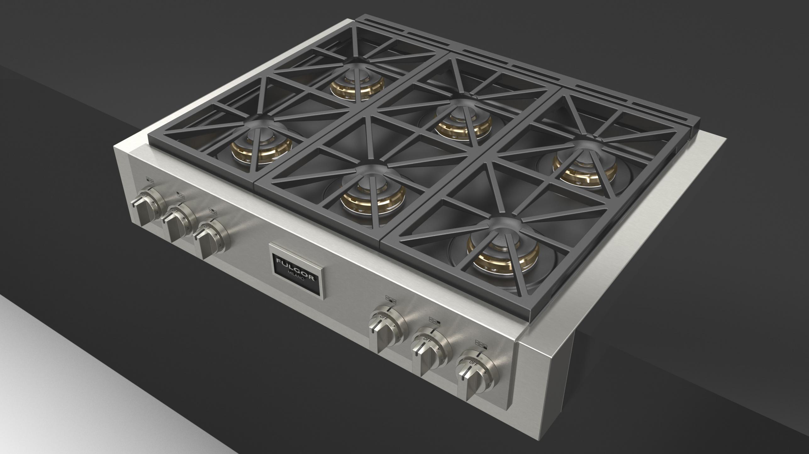 36 pro gas range