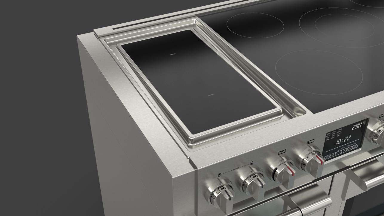 induction range with griddle