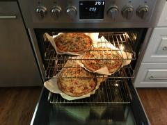 30" Sofia Dual Fuel pizza cooking